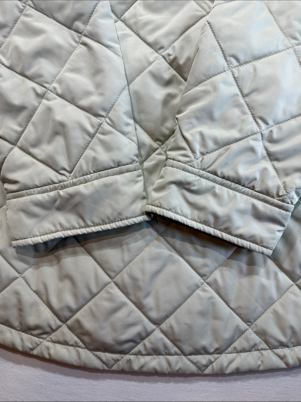 Free Country Quilted Cream Puffer Shirt-Jacket - Picture 7 of 9